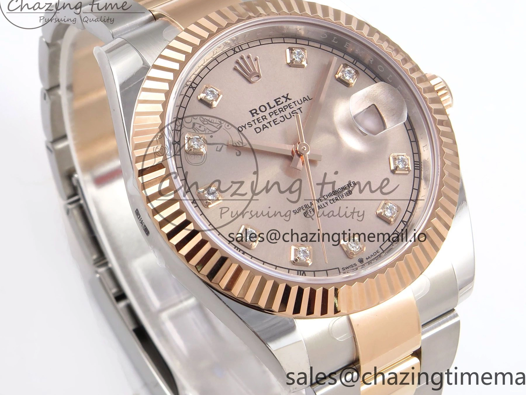 1:1 126331 Bracelet RG 904L DateJust Oyster SH3235（Gain on SS RG 41 Best Edition Steel Weight） Diamonds Dial ARF 0414